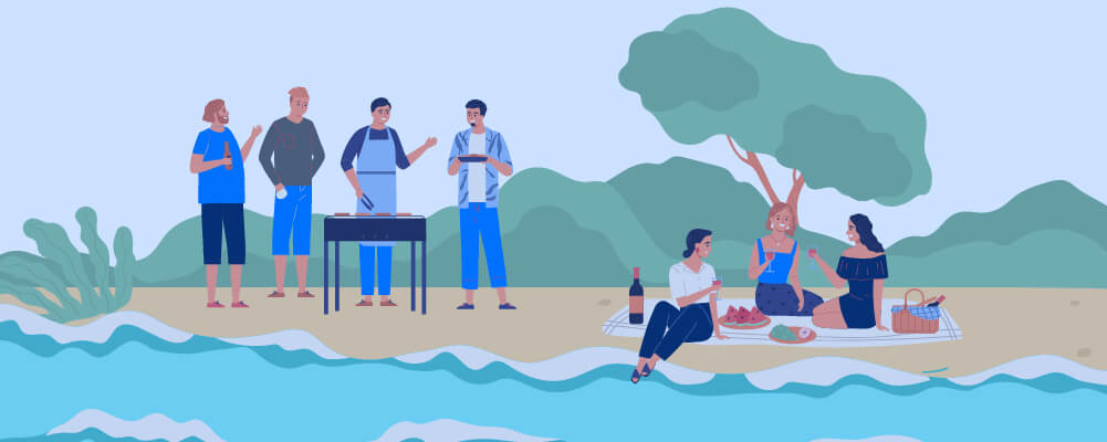 Have a picnic by the river
